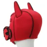 Kinky Puppy Cagoule Puppy Fox Néoprène Rouge-Noir
